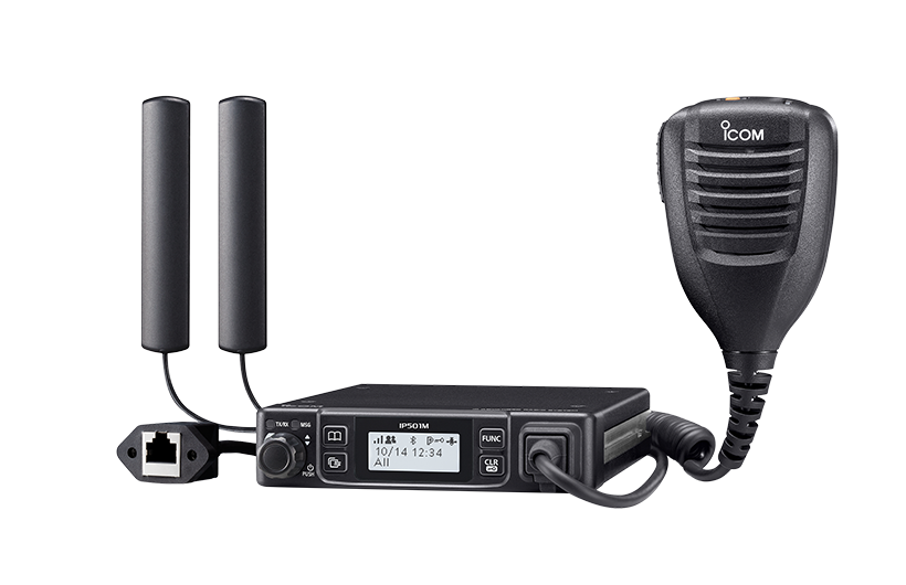 ICOM-IP501M Wide Coverage Over an LTE (4G) and 3G Network, Mobile LTE Radio Interoperable with IP501H/IP503H