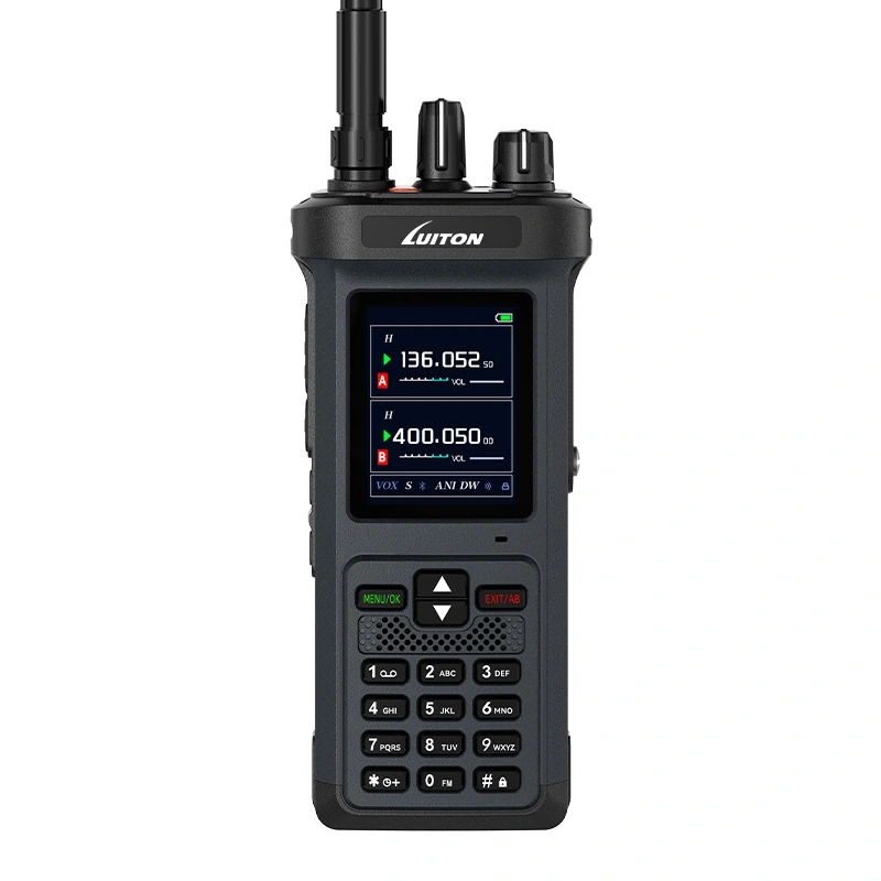 Luiton LT-9500-GPS-Bluetooth FM 20W Flashlight Handheld Walkie Talkie-Black
